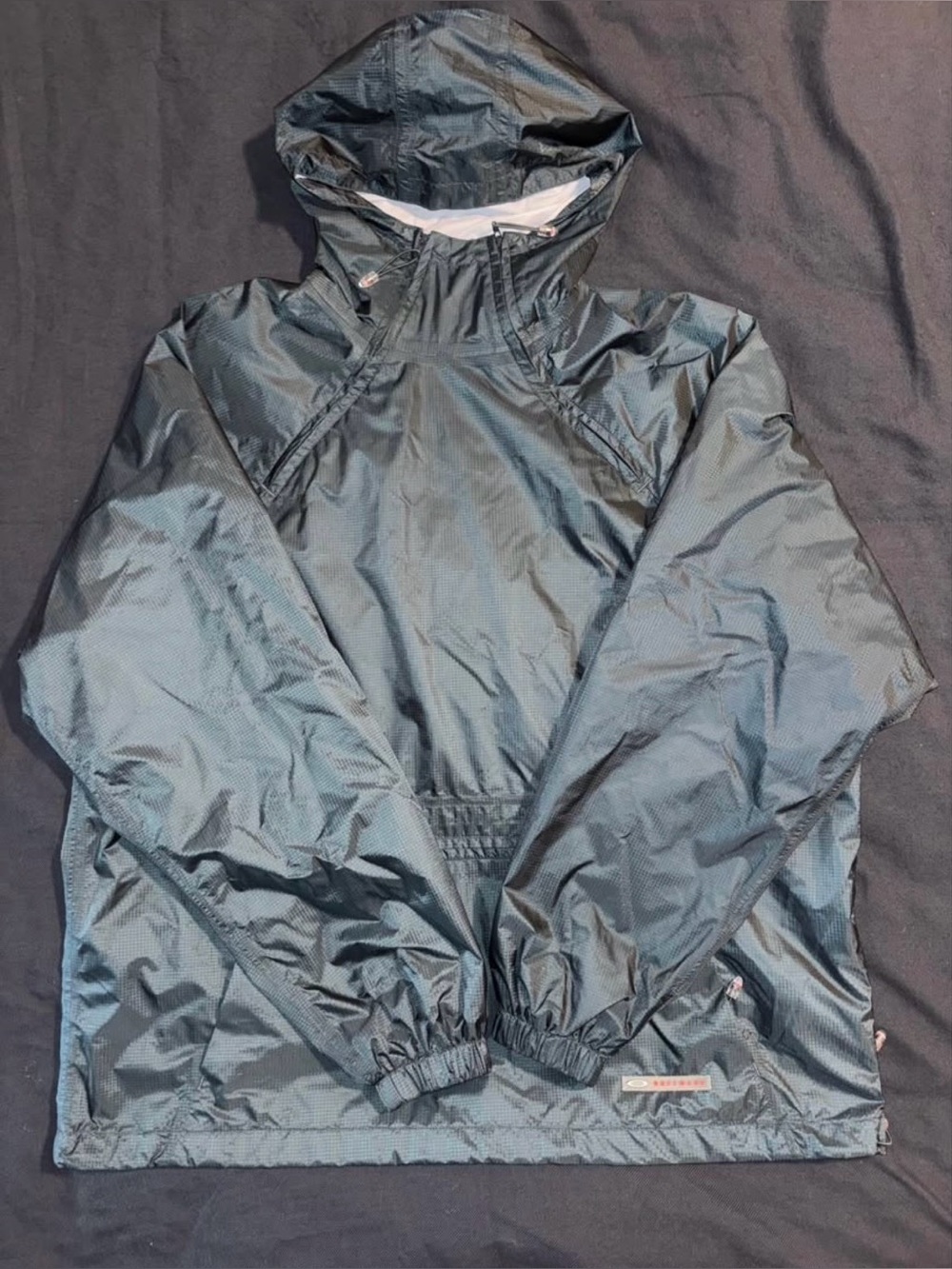 Oakley Software Shell Jacket Olive Large 90s Vintage Sporty Gorp core Anorak